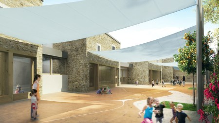 view from the south-east playground