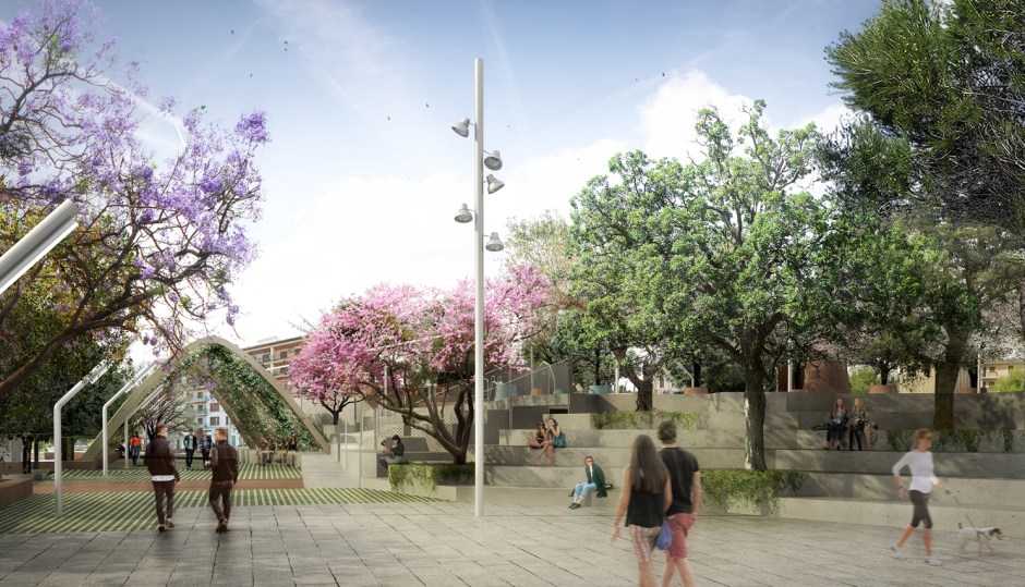 13_view of umbraculum and the new plaza stands